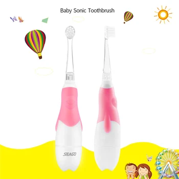 

Kid Electric Toothbrush Children Battery Sonic Tooth Brush Cute Cartoon Penguin LED Light Teethbrush Oral Teeth Whitening Care47