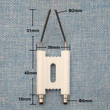 Двухполюсный электрод зажигания, керамическая игла обжига, аксессуары для горения котла, игла зажигания для масляной горелки