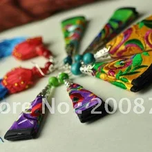 E067 микс торговля MIAO этнический вышитый винтажный висячие серьги с кисточкой 10 шт серьги