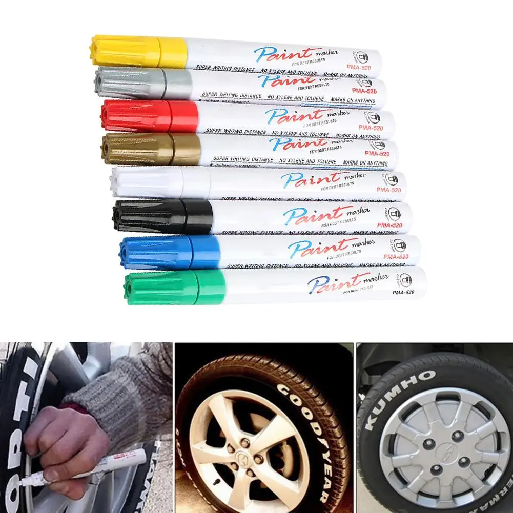 

Paint Pen for Car Tire Markers Waterproof Permanent Paint Marker Pen Car Tyre Tire Tread Rubber Metal Rubber Rocks Stone Arts