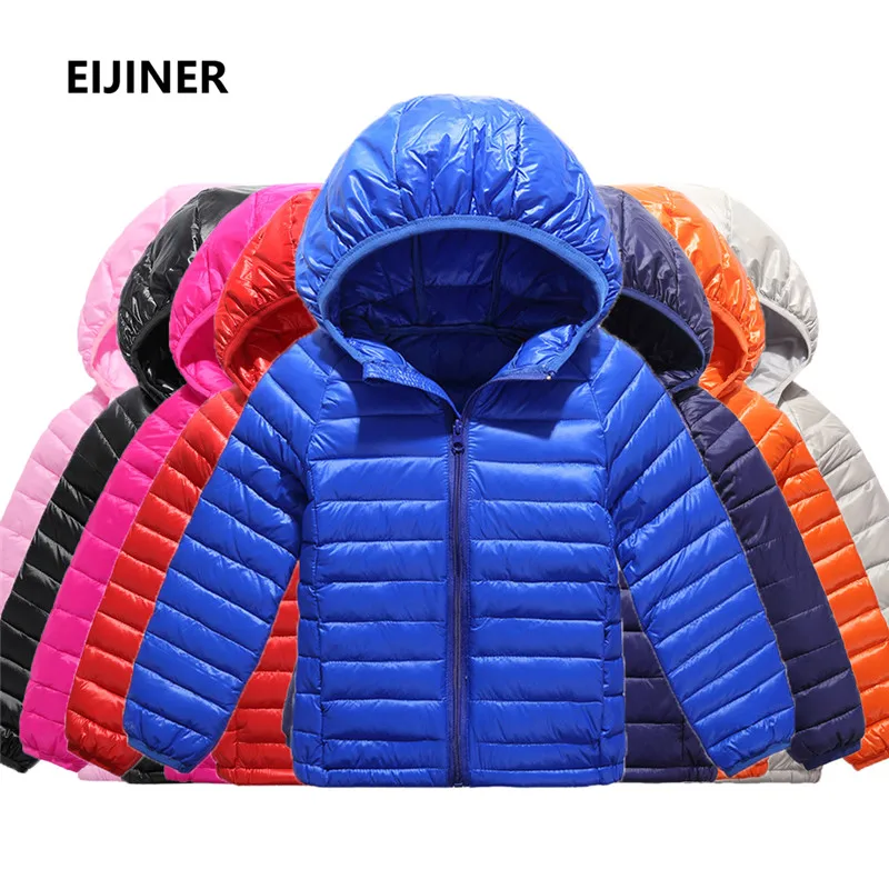 

Children Winter Jacket Coat 90% Duck Down Light Boys Girls Jackets Autumn Baby Down Coat Jackets Outerwear 1 2 4 6 8 12 14 Year