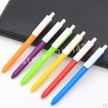 Высокое качество низкая цена нажмите плотная разноцветные тела рекламные пластиковые Подарочная шариковая ручка отпечаток логотип компании имя