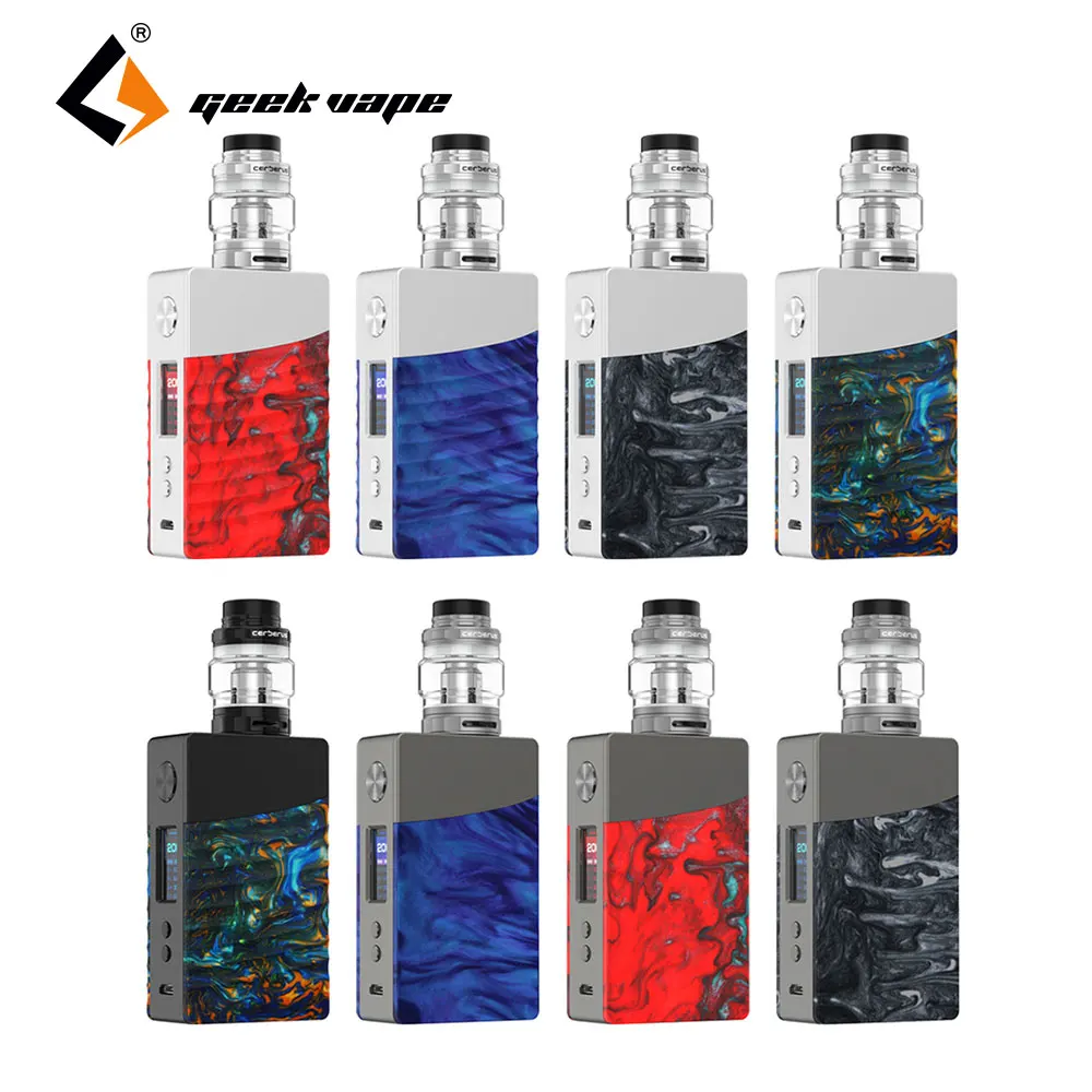 Get  Original GeekVape NOVA 200W TC Kit with 5.5ml Cerberus Sub-ohm Tank & Super Mesh X1 Coil 0.2ohm Vs 