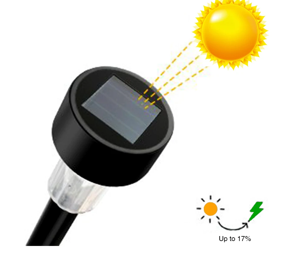 10 pçs solar caminho luzes ao ar