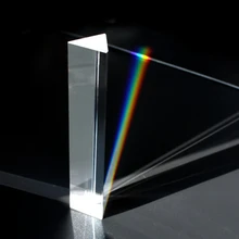 Triangular Prism Teaching Optical Glass Triple Physics Light Spectrum New G08 Drop ship