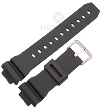 

Watchbands 16mm X 25mm Men Black Sports Diving Rubber Silicone Watch Strap Band For Casio 6900 Series Watch Accessories