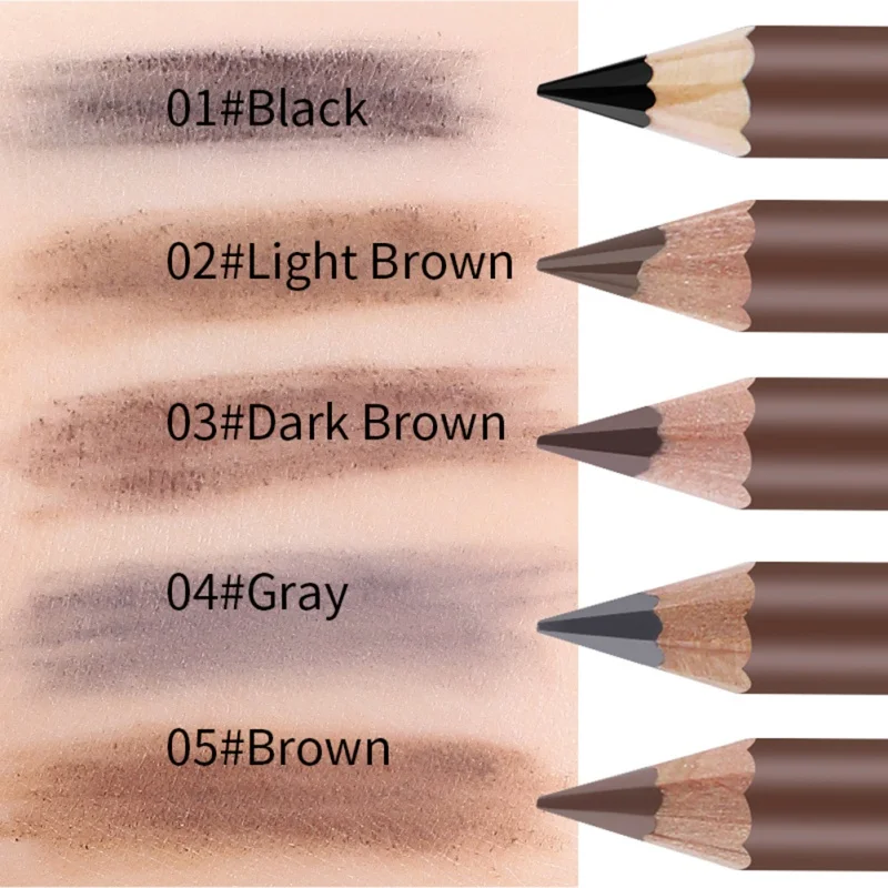 1PC Eyebrow Pencil Paint Tatoo Pen Eye Brow Tint Black Brown Pigments Natural Waterproof With Eyebrow Brush 5 color 1PC Eyebrow Pencil Paint Tatoo Pen Eye Brow Tint Black Brown Pigments Natural Waterproof With Eyebrow Brush 5 color