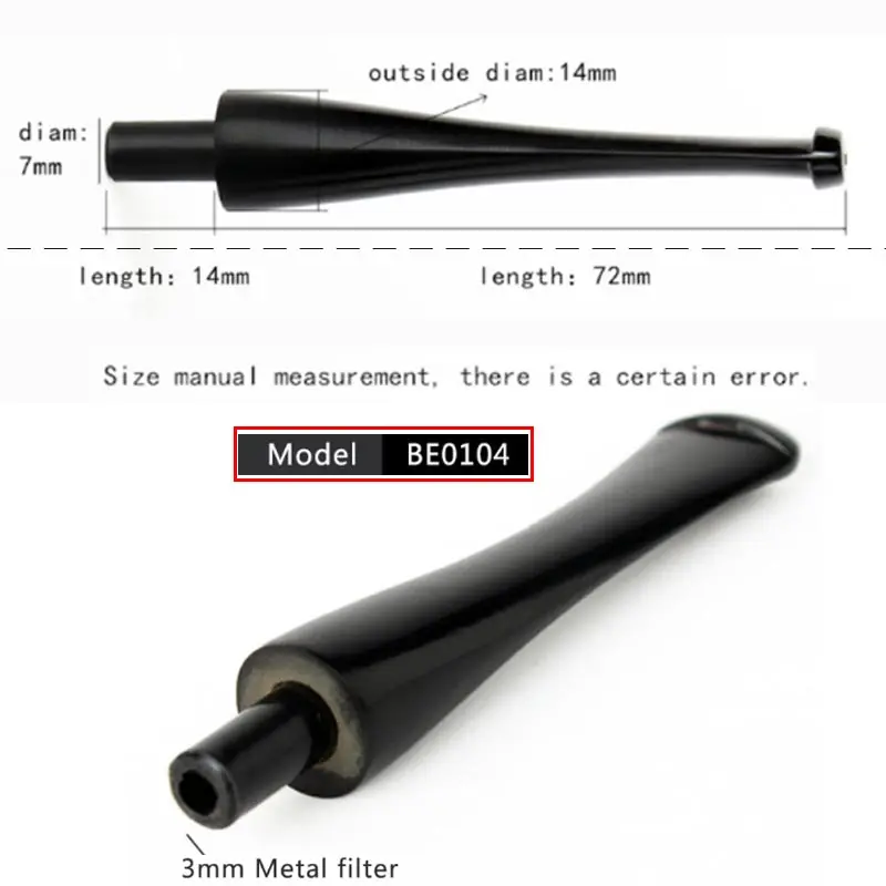 Pipe à Tabac Pipe à Fumer En Bois Durable Cigarette à Tabac Filtre à