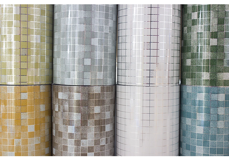 Adesivos de parede do banheiro pvc mosaico