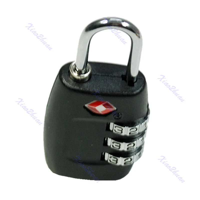 

TSA Resettable 3 Digit Combination Security Code Suitcase Lock Travel Luggage Metal Padlock