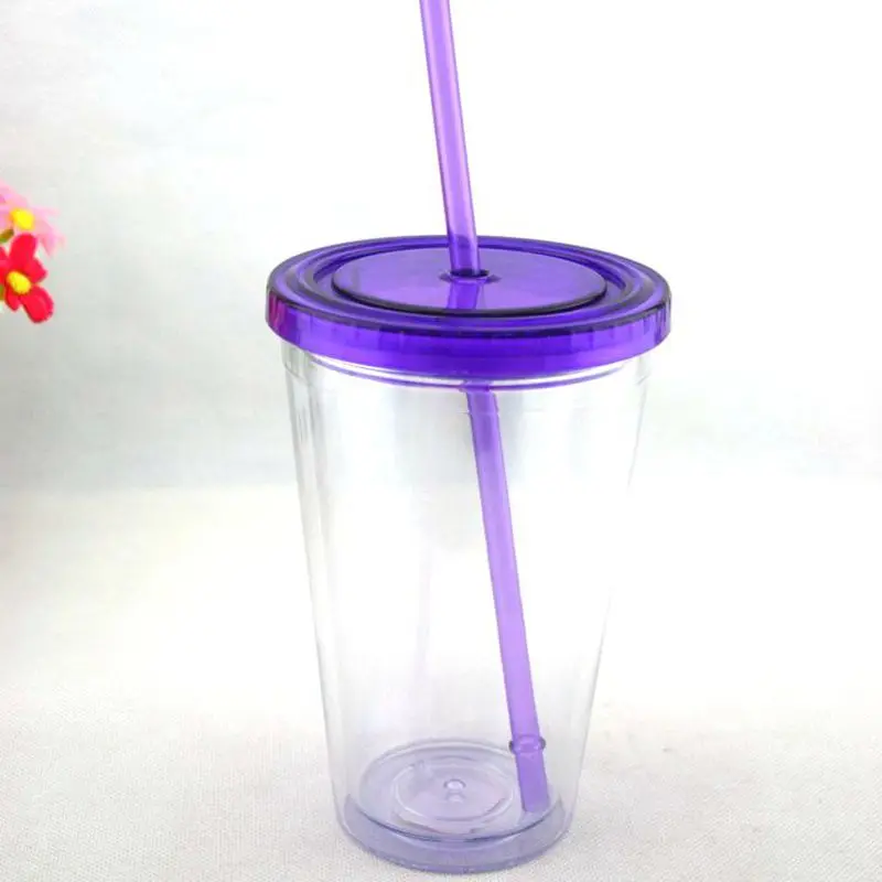 Soad Milk Smoothie Iced Coffee Juice Plastic Drinks Cup With Strawin