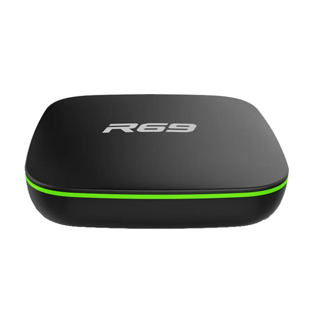 Маленький размер R69 для Android 7,1 Smart tv Box H3 четырехъядерный 2,4G Wifi телеприставка 1080P HD Поддержка 3D фильм