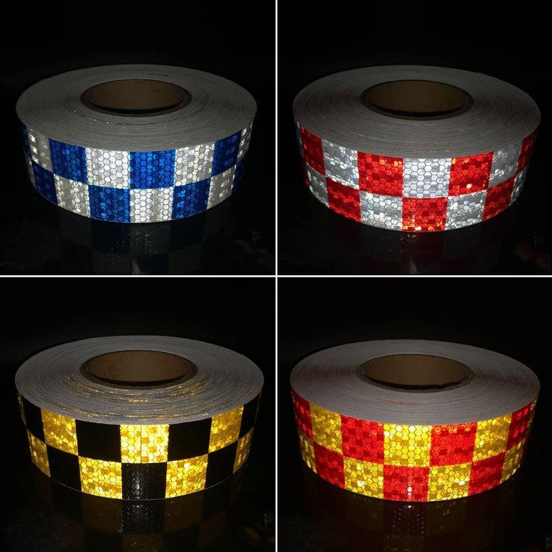 5cmx10m Safety Mark Reflective tape stickers car-styling Self Adhesive Warning Tape Automobiles Motorcycle Reflective Film