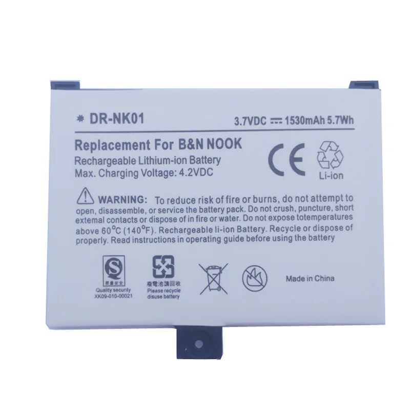 

New 3.7V Li-Po Battery Fit for BARNES&NOBLE BNRV100 NOOK Classic E-Reader BNRB1530/BNRB454261/9BS11GT/BNRZ100