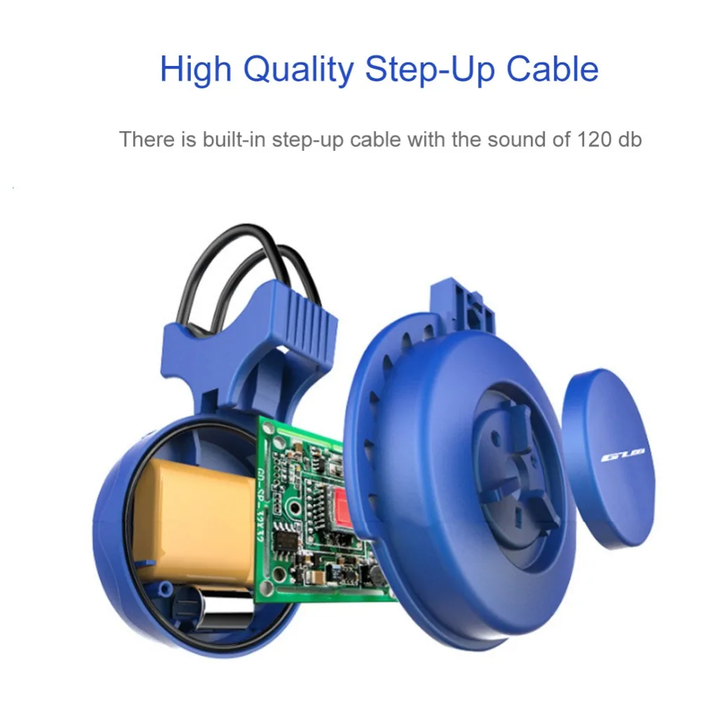 GUB электрический велосипедный звонок USB зарядка велосипед Велоспорт 120дБ руль кольцо Рог 3 режима Звук безопасности Водонепроницаемый велосипед электир звонок
