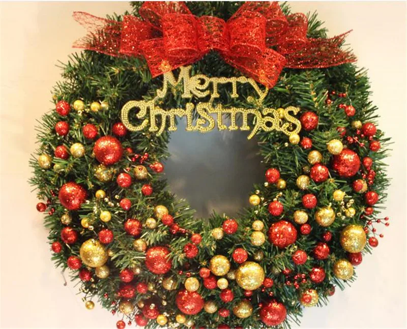 40cm fashion merry christmas wreath garland window party home