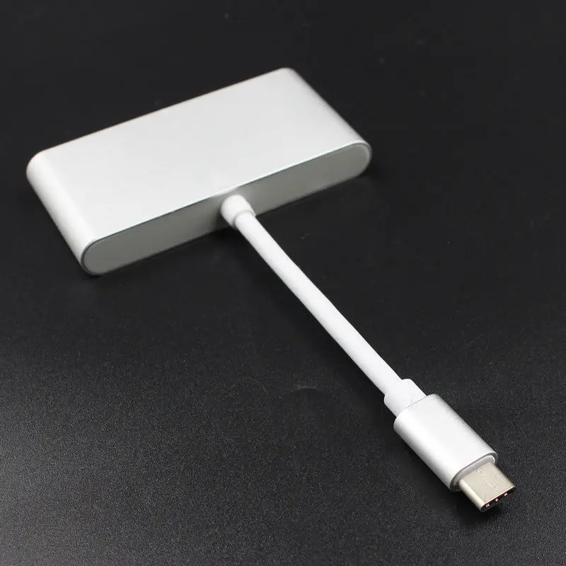 4в1 UBS 3,1 тип-c до 3 USB 3,0 USB-C зарядный порт концентратор адаптер конвертер данных