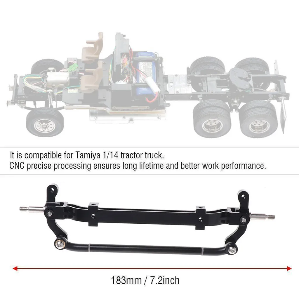 

Aluminium Alloy Front End Steering Wheel Axle For Tamiya 1/14 RC Tractor Truck