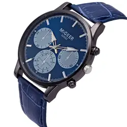 Часы для мужчин лучший бренд класса люкс кожаный ремешок нержавеющая сталь бизнес часы кварцевые наручные часы relogio masculino 2018 pt5