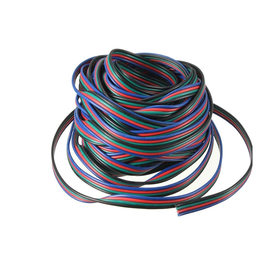 1 м 5 м 10 м 20 м 4 Pin Расширение RGB + черный провод кабель для 5050 2835 smd RGB Светодиодные ленты RGB контроллер 1 м 5 м 10 м 20 м 4 Pin Расширение RGB + черный провод кабель для 5050 2835 smd RGB Светодиодные ленты RGB контроллер
