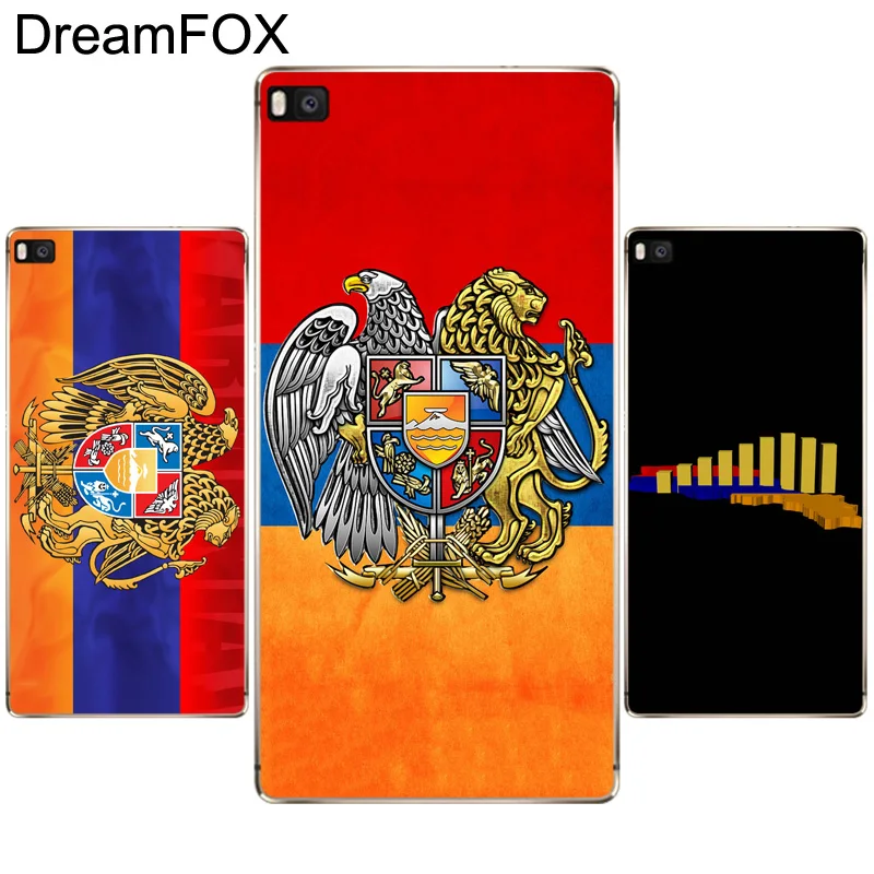 DREAMFOX K021 Armenian Symbols Logo Soft TPU Silicone Case Cover For Huawei P8 P9 P10 Lite Plus 2017 Honor 8 Pro 9 6X |