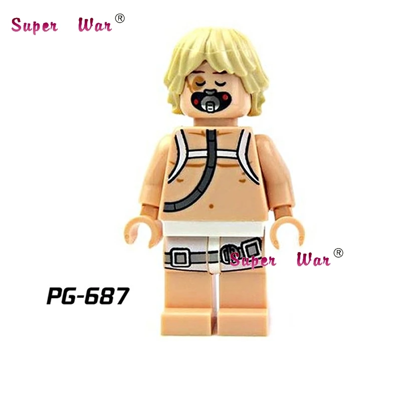 Single Sale star wars superhero marvel Luke Skywalker SW342 building blocks action sets model bricks toys