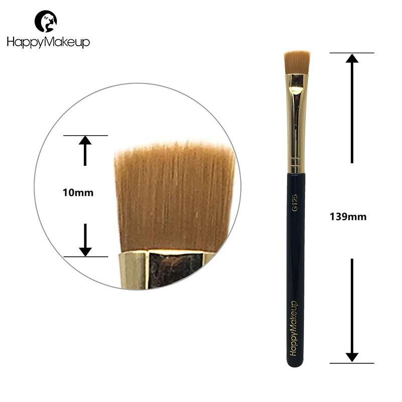 

Happy Makeup Brushes Eye Flat Eyeshadow Eyeliner Brush 1pcs Synthetic Hair High Quality Make Up Brush Cosmetic Professional