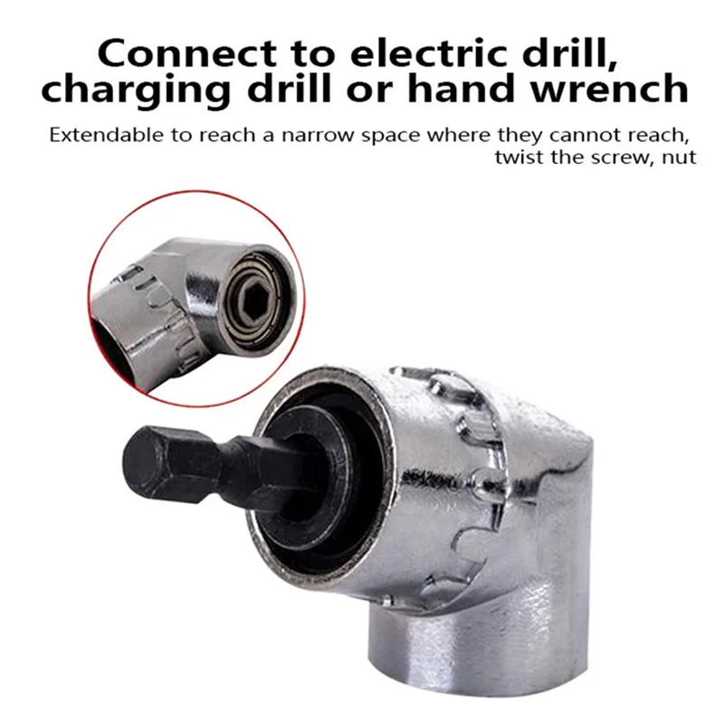 1/4 дюйма для шестигранных бит патрон-адаптер 105 градусов под прямым углом угол наклона водителя Мощность отвертка сверло