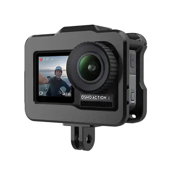 

CNC Aluminum Frame Camera Protective Case High Quality Camera Rabbit Cage Protector For DJI Osmo Action Camera Accessories