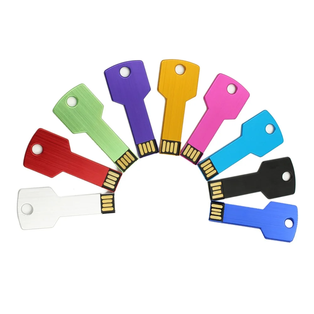 

key usb flash drive 32gb usb stick 64gb High Speed pen drive Metalic pendrive cle usb flash External storage memoria stick gift