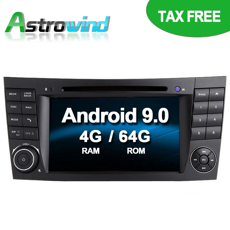 64G rom без налога Android 9,0 для Mercedes W211 DVD плеер для Mercedes W219 gps Навигация стерео радиоприемник