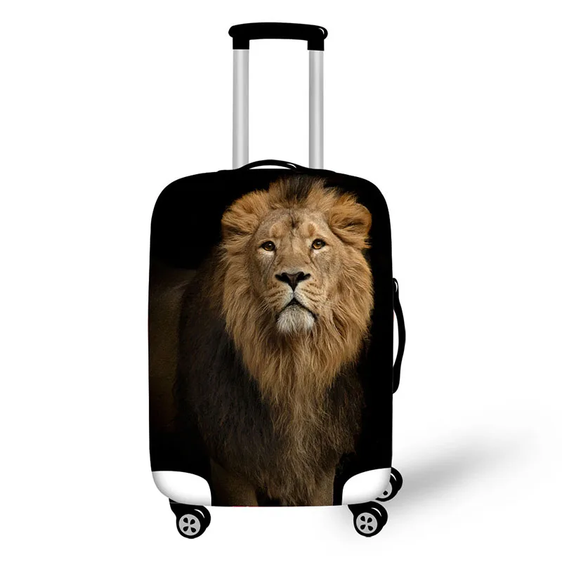 Wolf Art Elastic Travel Luggage Cover,Double Print Fashion Washable Suitcase Protective Cover Fits 18-32inch Luggage