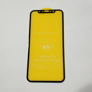 

10pcs a Lot 0.18mm Ultra Thin Film Full Screen 6D Explosion-proof Tempered Glass For iPhone X