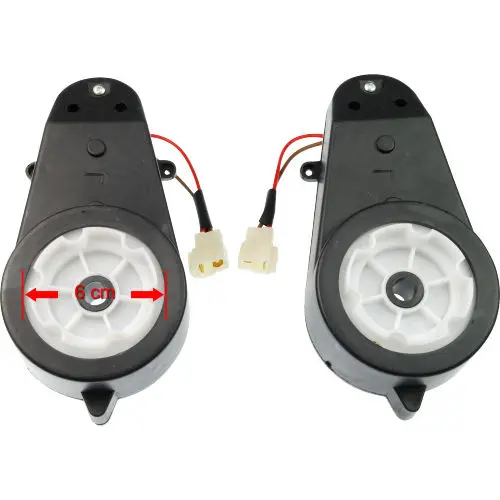 

(2PCS) Set 12V 23000RPM RS550 DC Motor Gearbox for Jeep Electric Kids Ride on Car INS