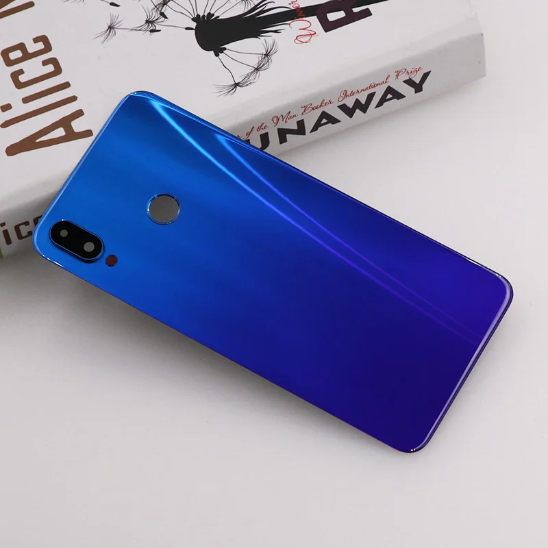 Для huawei P Smart+ P Smart Plus чехол для батареи 6,3 ''задняя крышка корпуса Стекло+ стекло камеры Защитная батарея крышка для huawei Nova 3i