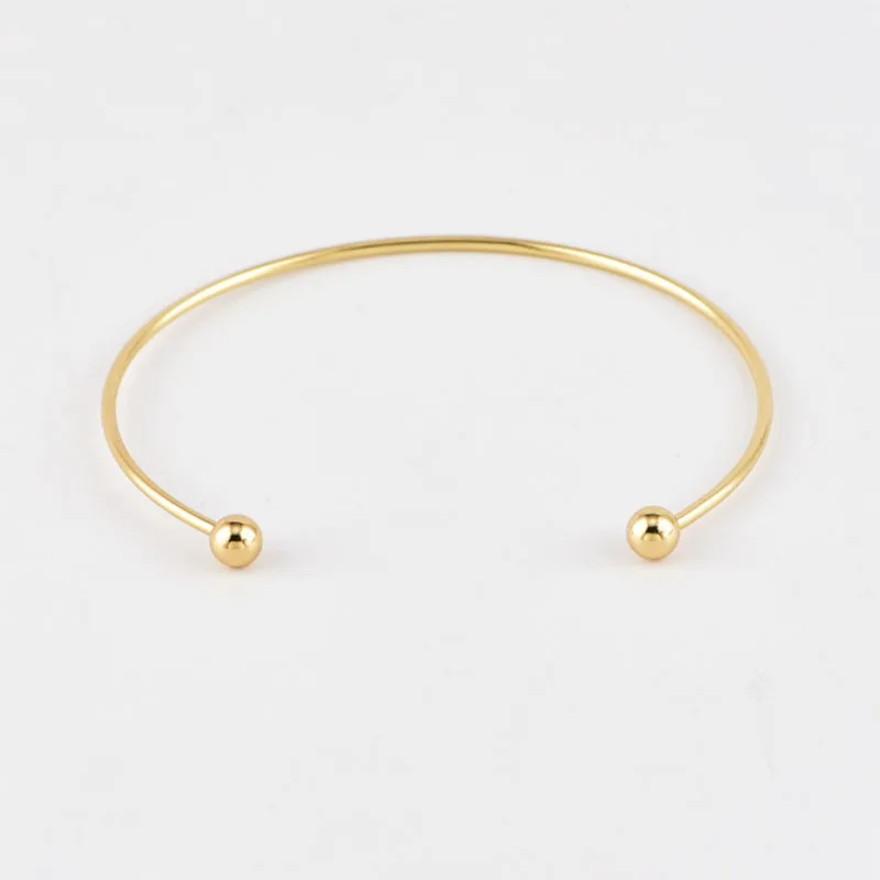 Простой Браслеты браслеты круглые бусины Нерегулярные Кристалл Gem Золото регулируемый браслет Открытие Для женщин модные вечерние подарки