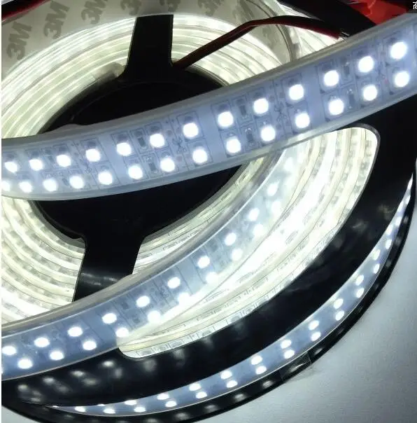 

3528Led strip Double Row 240LEDs/m,LED strip 3528 flexible light ,IP67 Waterproof,DC12V ,5m/lot White/Warm white ,Free shipping