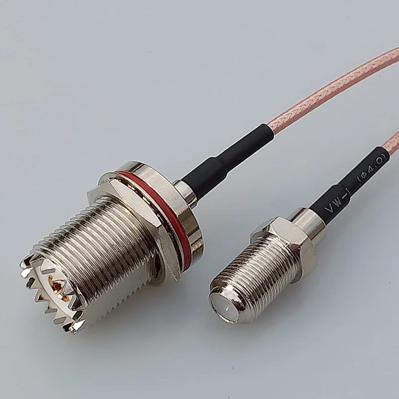 

Coaxial RF cable F Female Jack Connector Switch UHF Female Jack nut SO239 pigtail cable RG316 15CM 6" Adapter UHF Cable