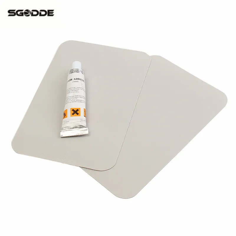 

2pcs Grayish PVC+Glue 20*12cm Hypalon Patch Inflatable Boat Raft Repair Material Glue Repair Kit Waterproof Pool & Accessories