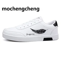 Man-Skateboarding-Shoes-Sneakers-Artificial-leather-four-seasons-Wear-resistant-breathable-stripe-Platform-Round-head-Flat
