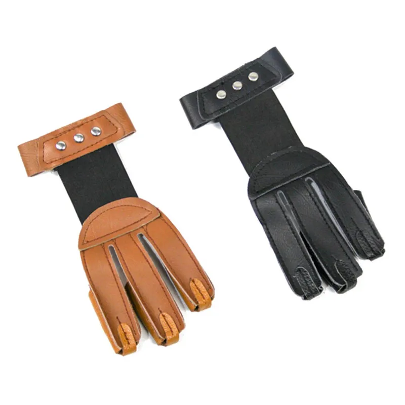 

New Protective guard 3 three Finger Glove Archery professional bows for Recurve Compound and arrows crossbow hunting