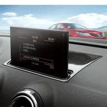 Углерода Волокно внутренняя отделка навигации декоративные панели для Audi A3 S3 2014up LHD