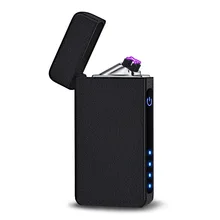 

Fingerprint induction touch double arc charging lighter LED USB electronic cigarette lighter