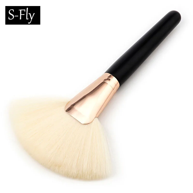 Buy 1Pcs Thick Hair Soft Big Fan Brush Makeup Brush