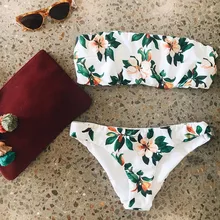 Купальный костюм для женщин женский купальник бикини Купальники купальный костюм пуш-ап с цветочным принтом бразильский