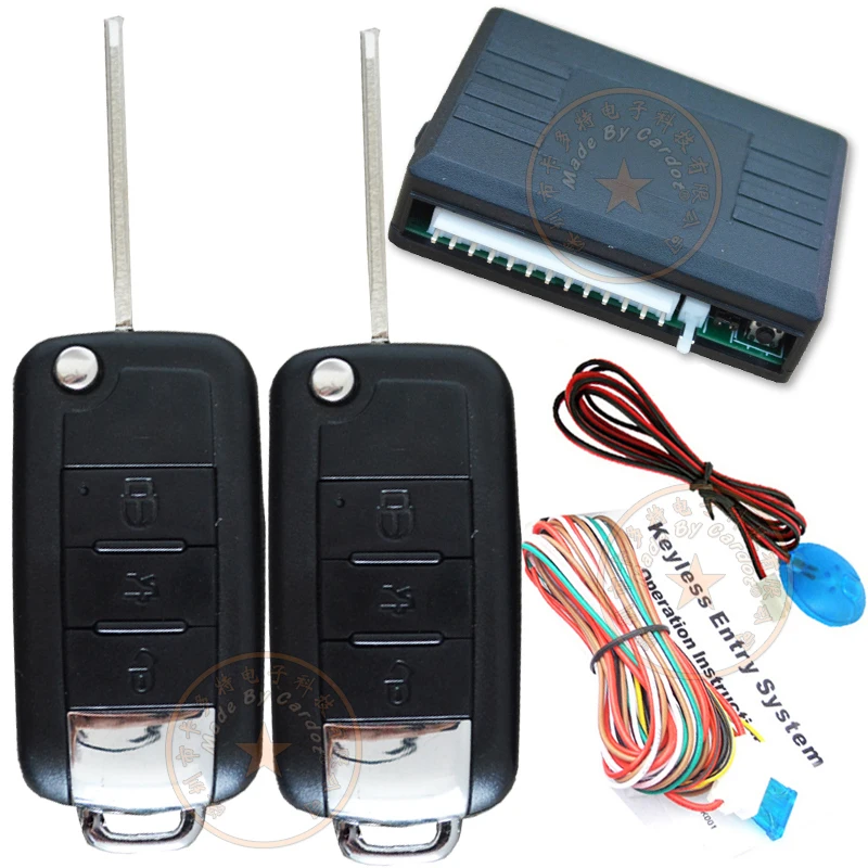 TOP flip key alarm remote keyless entry,433.92mhz learning code program