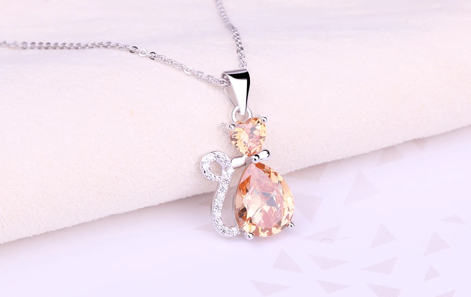 

ZTUNG Fashion TOP4 For US ziron Flowers pendant send with white and blue Material 925 silver chian for women wonderful gift