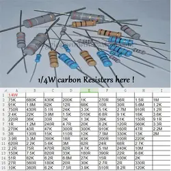 1000 шт. 1/4 Вт 10 К DIP резисторы Угольный резистор 1/4 Вт 10 К 5% углерода резистор Другое значение пожалуйста, проверьте страницы