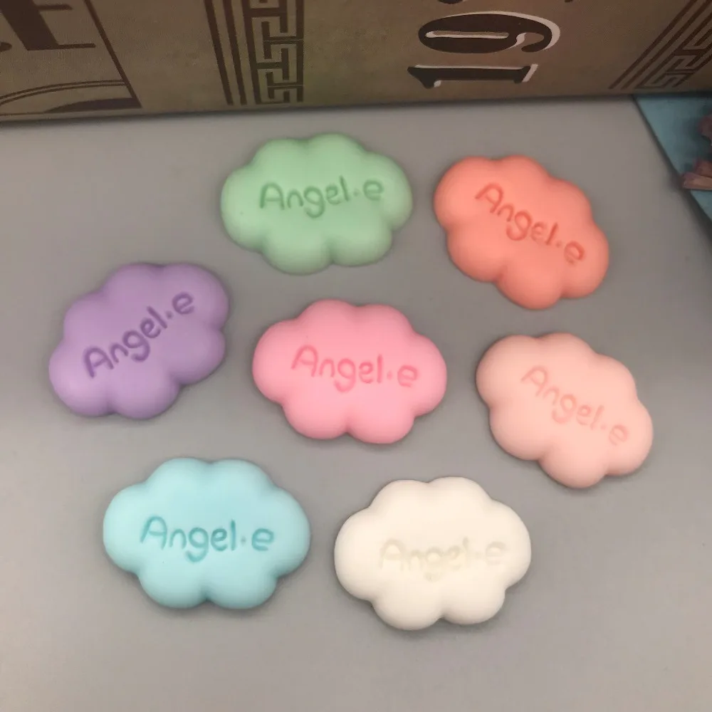 

Resin Cute Hot Selling Miniature Cloud, Resin Flat back Cabochons for Hair Bow Center, Scrapbooking, DIY 16*23mm