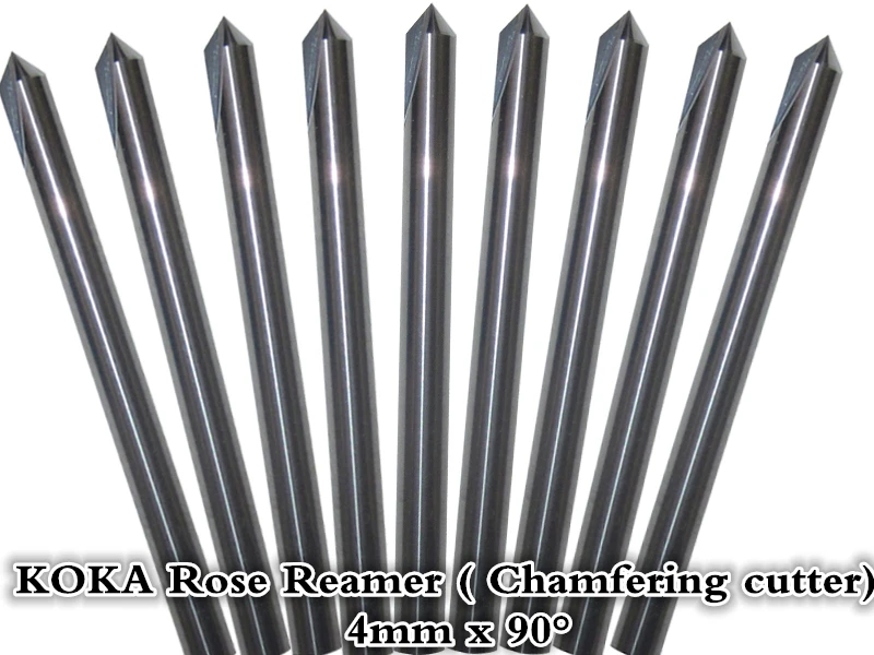 4mm*90degree,Freeshipping,CNC rose reamer ,carbide woodworking insert router bit,Tungsten